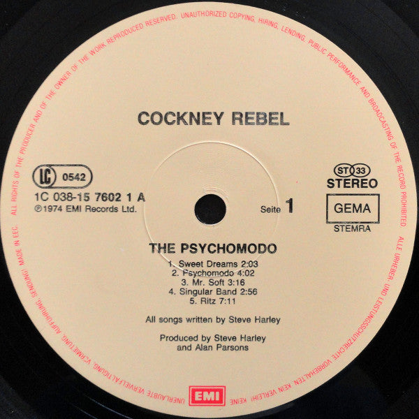 Cockney Rebel : The Psychomodo (LP, Album, RE, Fam)