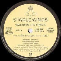 Simple Minds : Ballad Of The Streets (12", EP)