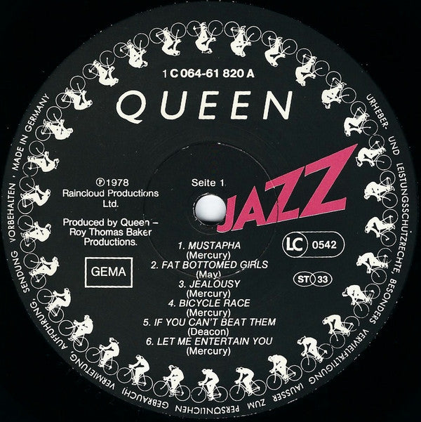 Queen : Jazz (LP, Album, Emb)
