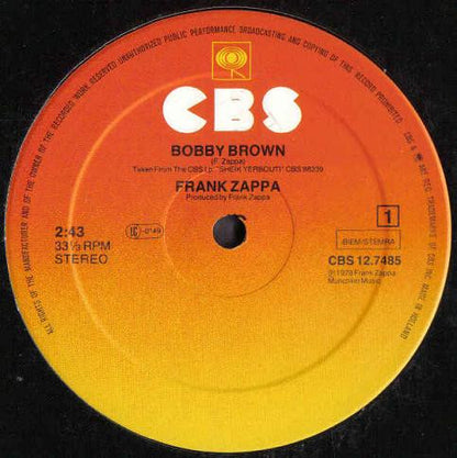 Frank Zappa : Bobby Brown (12", Maxi)