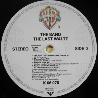The Band : The Last Waltz (3xLP, Album, RE)