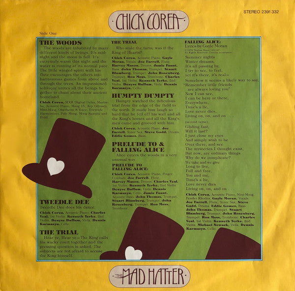 Chick Corea : The Mad Hatter (LP, Album)