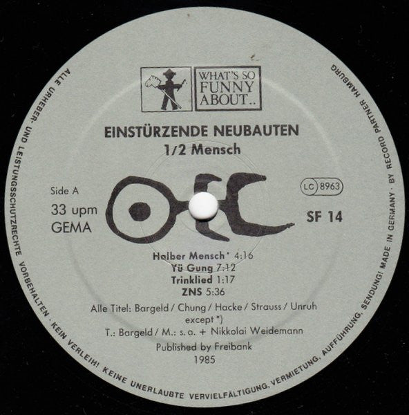 Einstürzende Neubauten : ½ Mensch (LP, Album)