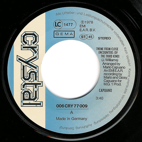 Capuano* : Theme From Close Encounters (Of The Third Kind) (7", Single)
