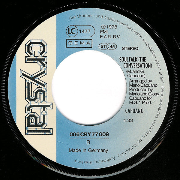 Capuano* : Theme From Close Encounters (Of The Third Kind) (7", Single)