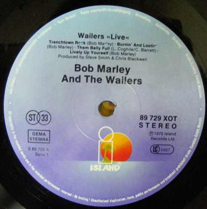 Bob Marley And The Wailers* : Live! (LP, Album, RE)