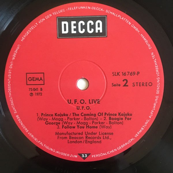 UFO (5) : Live (LP, Album, RP, Gat)