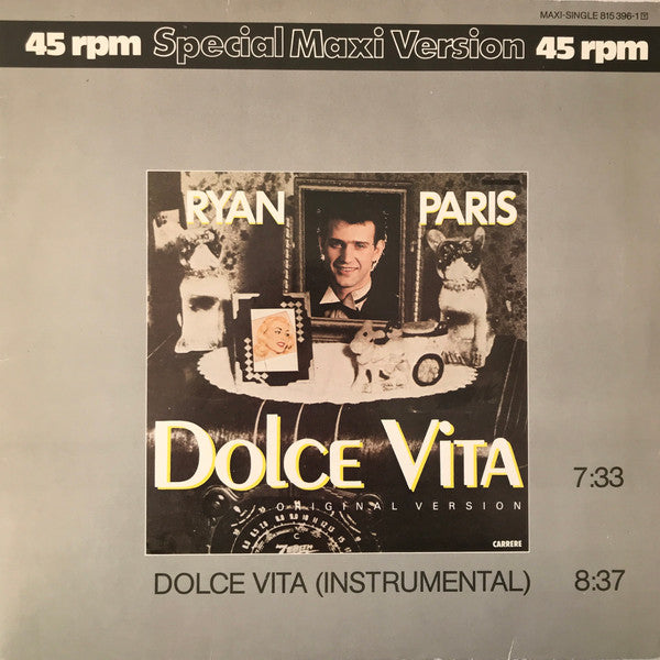 Ryan Paris : Dolce Vita (Original Version) (12", Maxi, Pap)