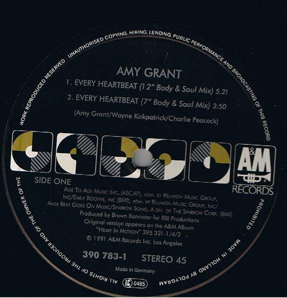 Amy Grant : Every Heartbeat (12")