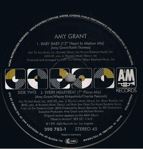 Amy Grant : Every Heartbeat (12")
