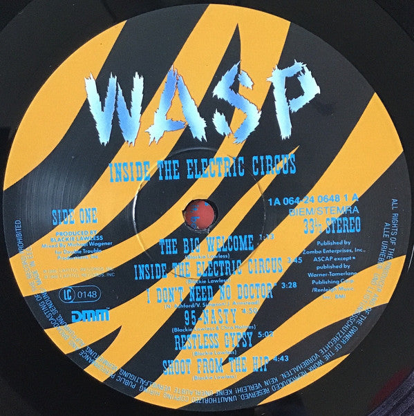 WASP* : Inside The Electric Circus (LP, Album)