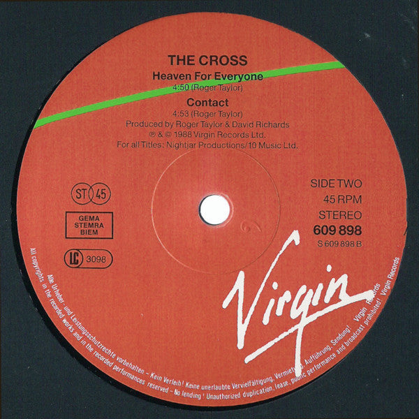 The Cross (3) : Heaven For Everyone (12", Maxi)