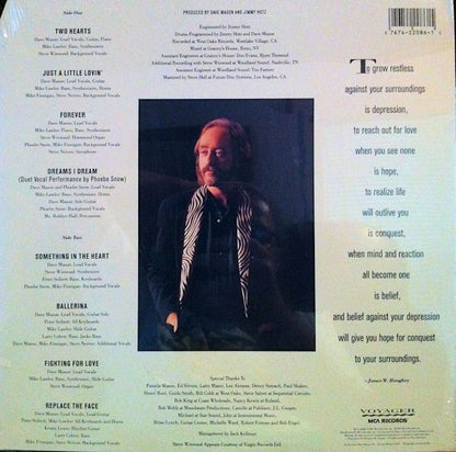 Dave Mason : Two Hearts (LP, Album, Pin)