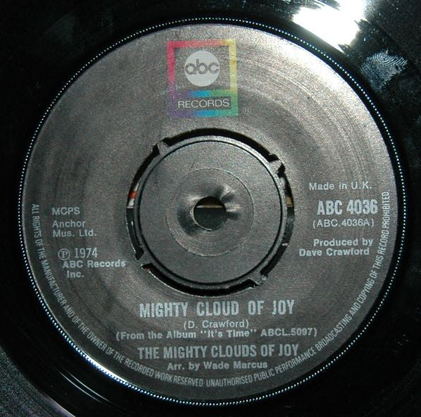 The Mighty Clouds Of Joy : Mighty Cloud Of Joy (7")