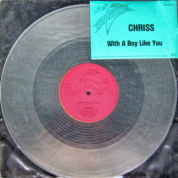 Chriss (3) : With A Boy Like You (12", Maxi, Cle)