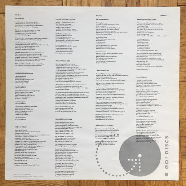 Billy Bragg : Brewing Up With Billy Bragg (LP, Album)