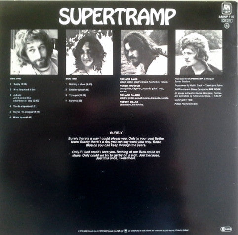 Supertramp : Supertramp (LP, Album, RE)