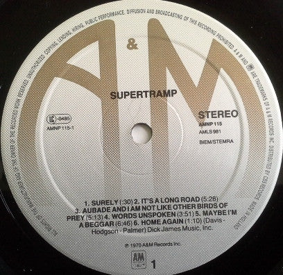 Supertramp : Supertramp (LP, Album, RE)