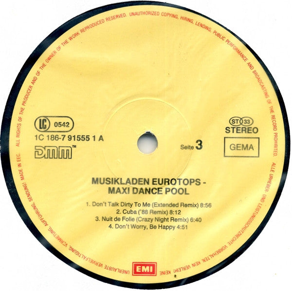 Various : Maxi Dance Pool - Musikladen Eurotops (2xLP, Comp)