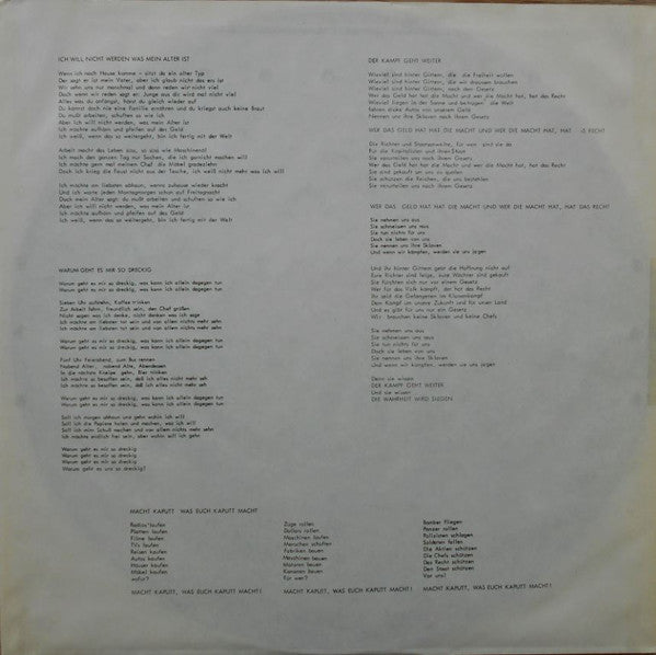 Ton Steine Scherben : Warum Geht Es Mir So Dreckig? (LP, Album, RE)