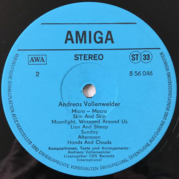 Andreas Vollenweider : Andreas Vollenweider (LP, Album)
