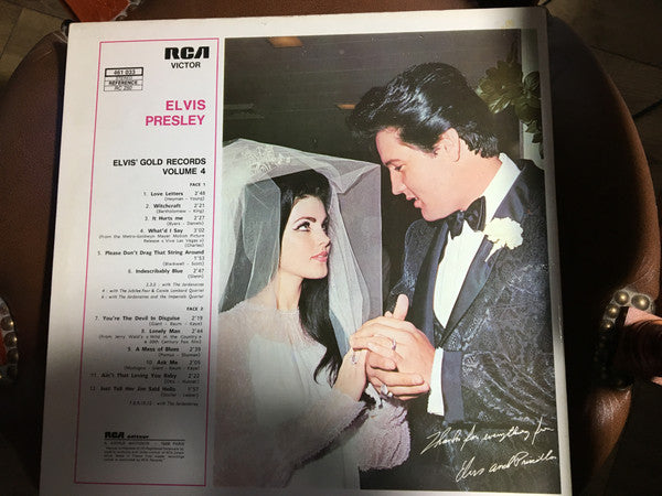 Elvis Presley : Elvis' Gold Records Volume 4 (LP, Comp, RE, Gat)