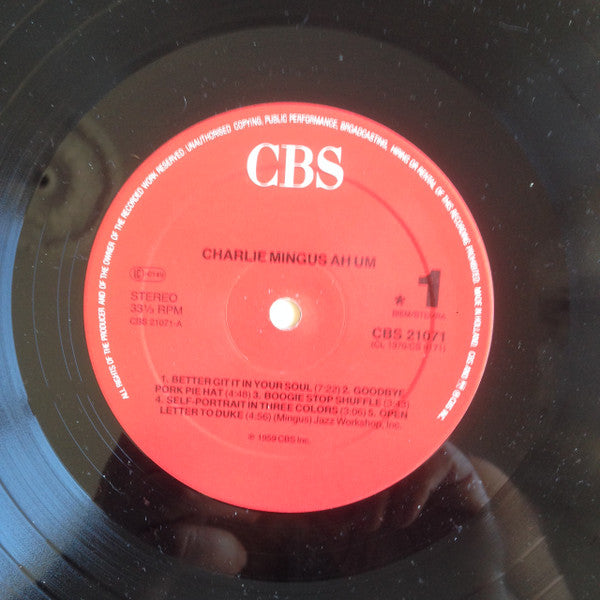 Charlie Mingus* : Ah Um (LP, Album, RE, Ful)