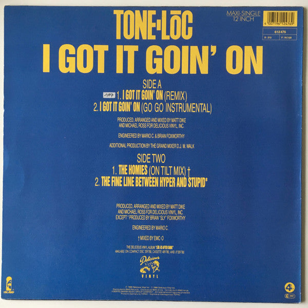 Tone Loc : I Got It Goin' On (12", Maxi)