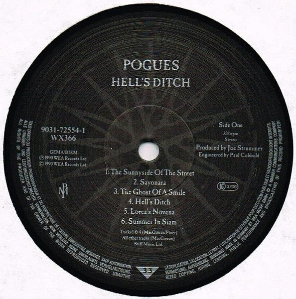 The Pogues : Hell's Ditch (LP, Album)
