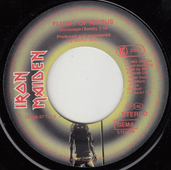 Iron Maiden : Flight Of Icarus (7", Single)