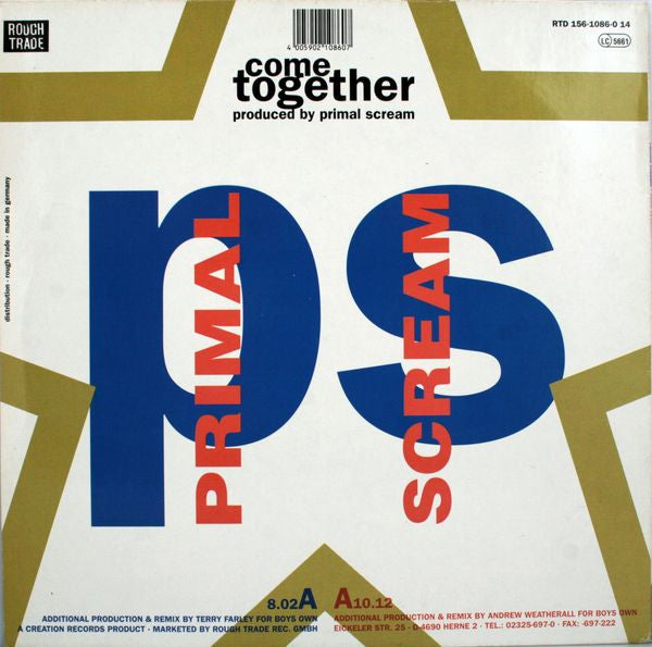 Primal Scream : Come Together (12")