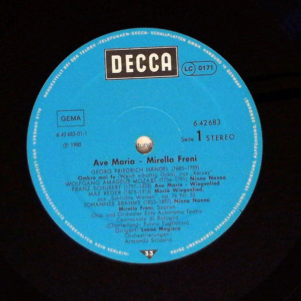 Mirella Freni : Ave Maria (LP, Album)