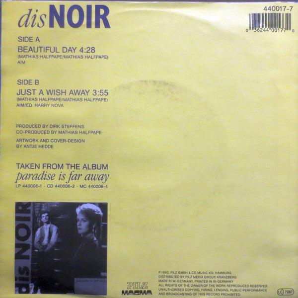 Dis Noir : Beautiful Day (7", Single)