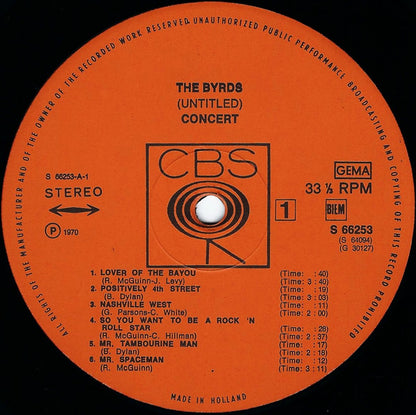 The Byrds : (Untitled) (2xLP, Album, Gat)