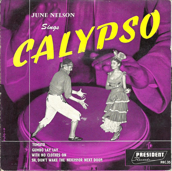June Nelson (2) : June Nelson Sings Calypso (N°2) (7", EP)