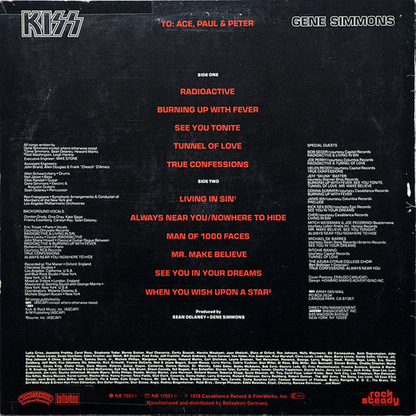 Kiss, Gene Simmons : Gene Simmons (LP, Album)