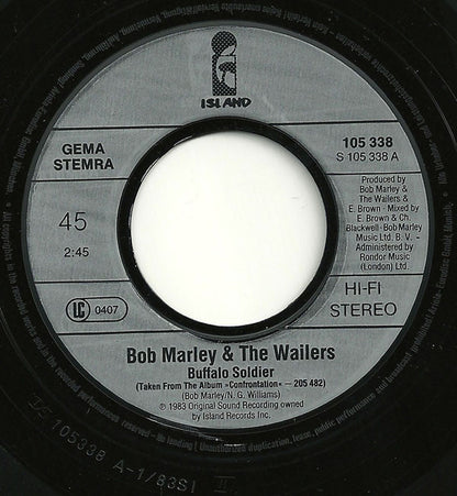 Bob Marley & The Wailers : Buffalo Soldier (7", Single)