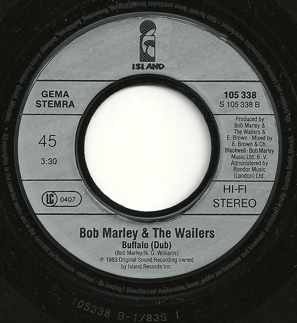 Bob Marley & The Wailers : Buffalo Soldier (7", Single)