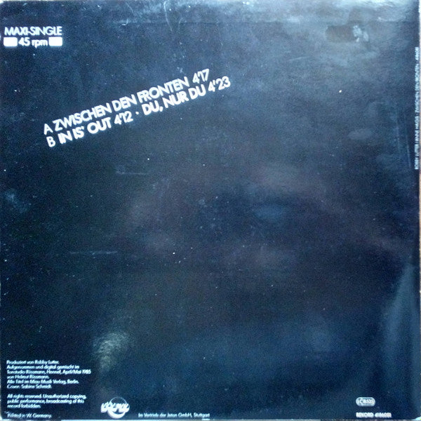 Robby Lutter + Anne Haigis : Zwischen Den Fronten (12", Maxi)
