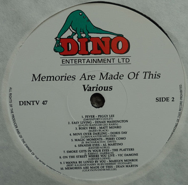 Various : Memories... Are Made Of This (2xLP, Comp)