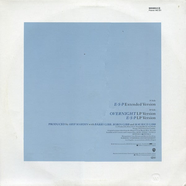 Bee Gees : E·S·P (12", Maxi)