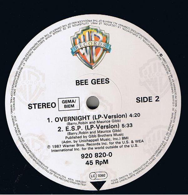 Bee Gees : E·S·P (12", Maxi)