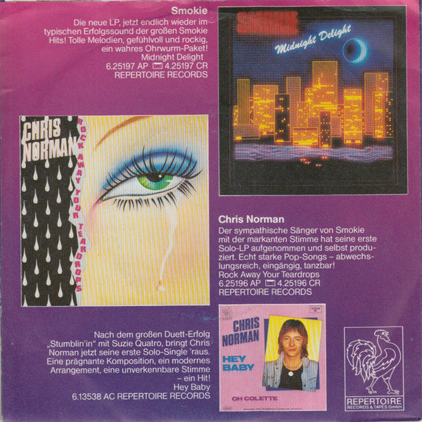 Smokie : Number On My Wall (7", Single)