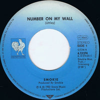 Smokie : Number On My Wall (7", Single)
