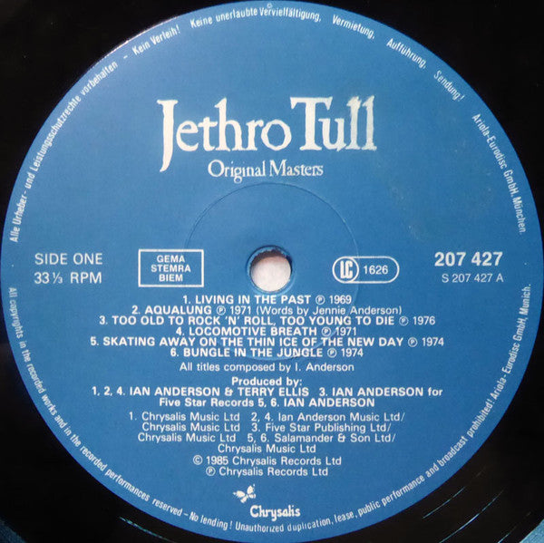Jethro Tull : Original Masters (LP, Comp)