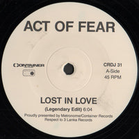 Act Of Fear : Lost In Love (12")