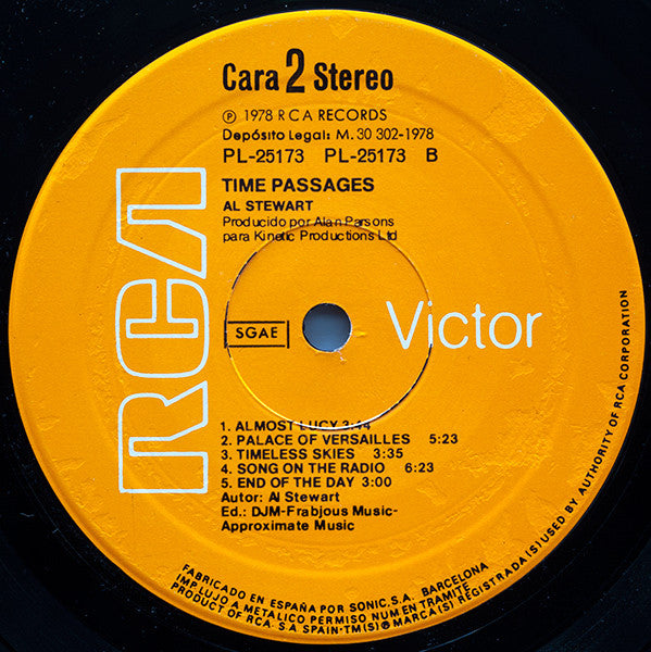 Al Stewart : Time Passages (LP, Album)