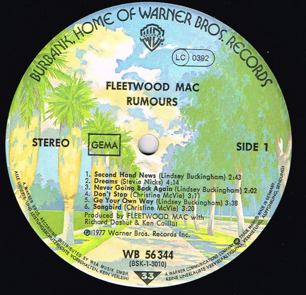 Fleetwood Mac : Rumours (LP, Album, Tex)