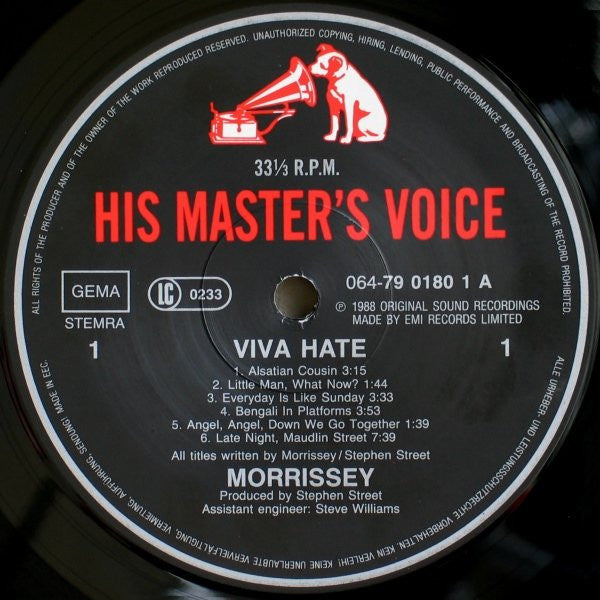 Morrissey : Viva Hate (LP, Album)