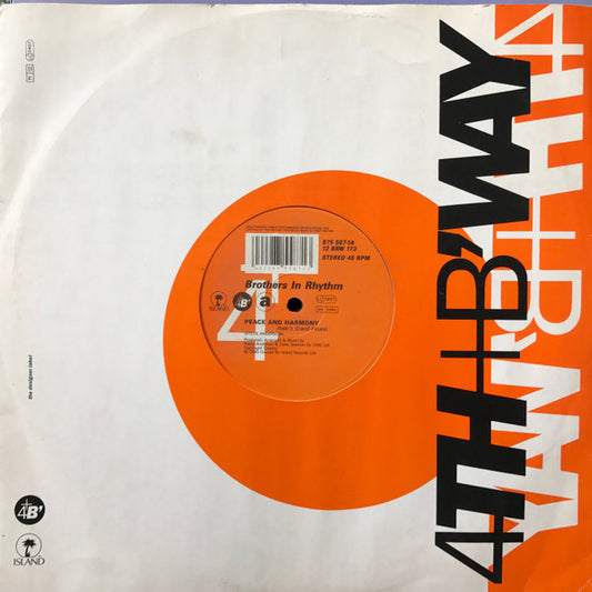 Brothers In Rhythm : Peace And Harmony (12")
